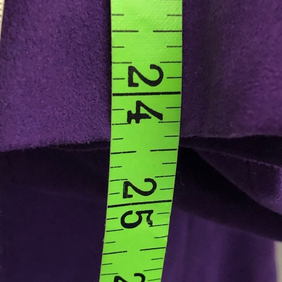 Womens Purple Faux Suede Jacket. Size 14. TanJay. Like NEW - Picture 8 of 9